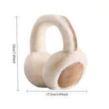 1pc Girls/Soft Plush Ear Muffs - Winter Warmth, Suitable For Outdoor Activities, Christmas, New Year, Cold Weather, Lightweight And Durable, Comfortable Fit, Soft Plush Material, Strong Warmth, Multiple Color Options, Classic Minimalist Design - Multicolor - View 11