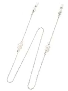 1pc Fashionable Faux Pearl Glasses Chain, Metal Glasses Chain Suitable For Girls And Women, Women's Anti-Slip Glasses Chain, Fashionable Metal Glasses Chain - Multicolor - View 9