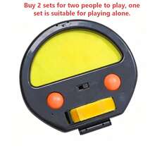 1 Set Catch And Toss Ball Game, Includes 1 Paddle And 2 Balls, Portable Beach Backyard Outdoor Party Game, Christmas Thanksgiving Birthday Holiday Gift - Multicolor - View 6