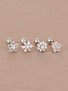 3-silver-4PCS