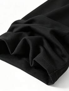 1pc Women's Soft Comfortable Breathable Jogging Fitness Sports Long Pants, Spring/Autumn - Black - View 7