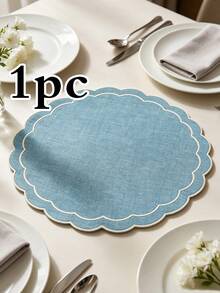 1/2/4 件套布艺节日桌垫，适用于婚礼派对餐桌装饰，PVC 铝箔餐垫，简约时尚，咖啡杯垫，防滑隔热垫，适用于婚礼、节日庆典、野餐、生日派对餐桌布置餐垫 - 彩色 - 查看 24