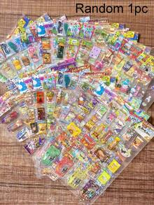 Waterproof Cute Retro Anime Snack Stickers, Aesthetic Decorations Suitable For Scrapbooking, DIY, Stationery, And School Supplies - Multicolor - View 8