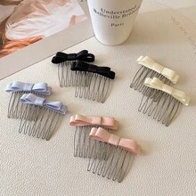 2026 New Bow Hair Comb Hair Clip Hair Accessory For Women, Princess Style Braided Hair Styling Tool - Multicolor - View 2