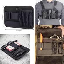 Modular Hook And Loop Panel With Internal Divider Storage Pockets, EDC Tool Organizer Board, Suitable For Backpacks, Vests, Hunting Accessories, Practical Outdoor Tools - Multicolor - View 6