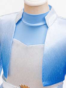 Dreamy Girl Role Play Costume Gradient Jacket + Dress + Pants Theme Party Halloween Fantasy Outfit Set - Blue - View 7
