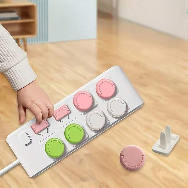 20/10/1pc European Socket Protection Cover, Plug Hole Protection Cover To Prevent Electric Shock, Power Safety Protection Plug, Essential For Infants