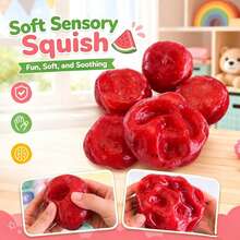 New Handmade Cute Educational Toy, Unique Surprise , Cheese Squishy, Squishy Dumpling, Fidget - Multicolor - View 11