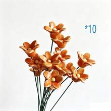 6pcs/10pcs Handmade Ceramic Artificial Flowers, Home Decor, Vase Arrangement, Suitable For Living Room, Garden Decoration, Ceramic Floral Decor, Ideal Gift And Wedding Decoration. Timeless Elegant Design, Easy To Clean And Reusable. - Multicolor - View 15