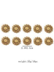 9/10pcs Fashion Versatile Stainless Steel Necklace Pendant 18K Gold Vacuum Plated Handmade DIY Luxury Jewelry Charm - Yellow Gold - View 5