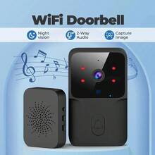 1pc Mini WiFi Video Doorbell With Camera, Wireless Phone Remote Control, Smart Visual Doorbell, Two-Way Talk, Photo & Video Recording, Voice Changer Function, Built-In USB Rechargeable Battery - Multicolor - View 6