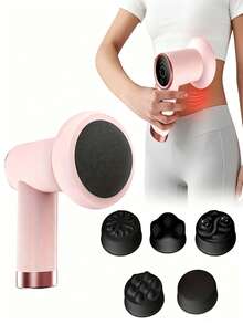 Portable Household Fat Press Machine, Weight Loss Machine, USB Charging, Multifunctional Strong Vibration Body Massager, Equipped With 5 Massage Heads, Suitable For Both Men And Women, Is The Perfect Choice For Shaping And Beautifying The Body - Multicolor - View 11