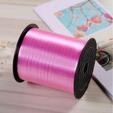 1 Roll, 200cm White Curly Ribbon, Suitable For Gift Wrapping, Balloon Strings, Weddings, Birthdays And Other Occasions - Shiny Metallic Texture Ribbon, Also Suitable For Bouquets And Flower Wrapping Paper, Valentine's Day, Weddings, Birthdays And Other Occasions - View 2