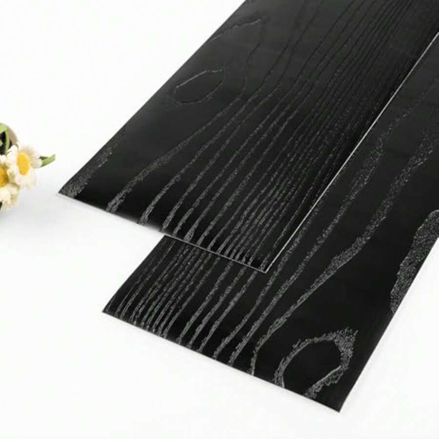 Vinyl Flooring - Black Wood Look - View 1