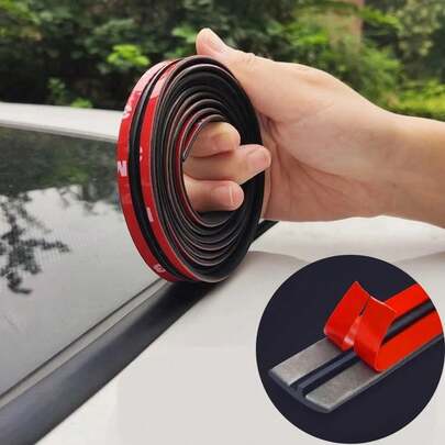 Tiras de sellado de goma para automóviles, protector adhesivo para bordes de ventanas, parabrisas y techo, accesorios de aislamiento acústico.