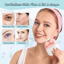Dual-Head Facial Massage Roller, Manual Ice Massage Tool, Facial Massage Tool, Suitable For Home And Beauty Salon Use, Facial Care Tool To Reduce Puffiness - Ice Compress Device - View 2