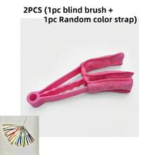 2pcs(1pc Brush + 1pc Hanging Rope), Equipped With Replaceable Brush Head, Used For Dusting, Suitable For Blinds, Air Conditioners, Curtains And Car Crevices, Can Quickly Remove Dust - Color - View 13