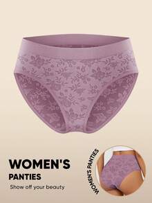 MIOTAN 3pcs/Pack Women's Low Waist Seamless Comfortable Breathable Printed Sexy Panties - Multicolor - View 5