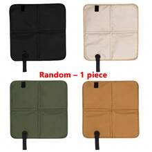 1pc Random Foldable Seat Cushion, Portable Fabric Outdoor Mat For Picnic, Camping, Hiking, With Hook For Easy Carrying, Cute Small Gift For Birthday, Wedding And Other Celebrations - Multicolor - View 13