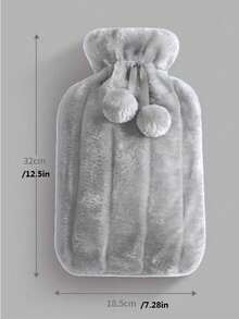 [Long-Lasting Warmth]2000ml Large Capacity Refillable Hot Water Bottle, Leak-Proof Reusable Warm Water Bag, Relieve Menstrual Pain And Winter Cold - Multicolor - View 2