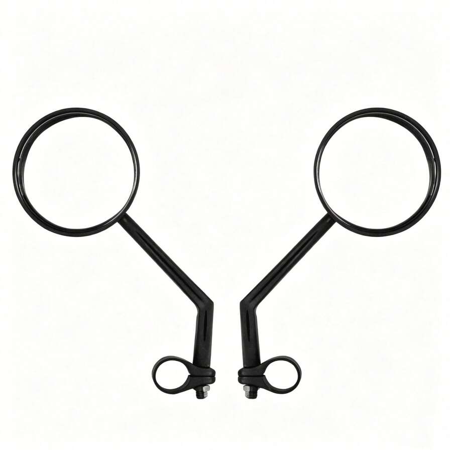 1 Pair Bicycle Rearview Mirrors, Suitable For Mountain/Road Bikes, 360° Adjustable Rotating Handlebar Mirror, With Convex Wide-Angle Rearview Function, Suitable For Cycling And Biking