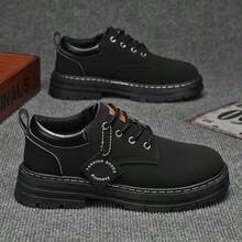 STARNOVO Men's Fashionable Retro Commute Formal Shoes - Black - View 1