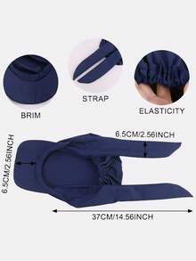 1pc Women's Duck Bill Cap With Tie Strap Baseball Hat, Ribbon Sun Hat Suitable For Daily Use - Multicolor - View 2