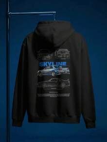 JDM Street Racing Hoodie - Black - View 2