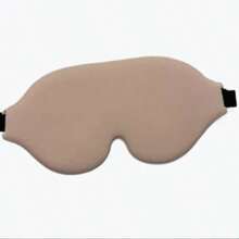 1件 3D杯狀睡眠眼罩，中性款，凹面模塑黑色遮光眼罩，全遮光柔軟透氣，無眼壓舒適睡眠眼罩，適合旅行、瑜伽、小睡和夜間休息 - B - 查看 14