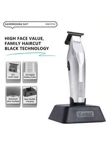 Kemei 2-In-1 Hair Clipper Set KM-3023-702 + KM-1798 Professional Hair Trimmer, Includes 11 Limit Combs, Cleaning Brush, Charging Cable, Suitable For Men, Women, Children, Home And Salon Use - KM-1798 - View 2