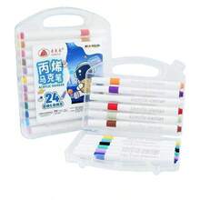 White Box Acrylic Marker Painting Set, Water-Based Opaque Ink, Layerable Colors, Student Art Doodle Painting Pens, Back To School Supplies - White Box Acrylic - View 5