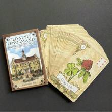 Vintage Lenormand Cards, Divination Tarot Cards, Divination Board Game, Family Gathering Entertainment Game - Multicolor - View 1