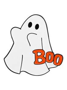 1 pieza Broche de esmalte con combinación de fantasma lindo de Halloween, calabaza de dibujos animados, eslogan Boo, bruja, segador de almas, demonio imp, conjunto de pines, estilo de terror suave, adecuado para mochila, chaqueta de mezclilla, sombrero, regalo para fans de la fiesta de Halloween - Multicolor - Ver 13
