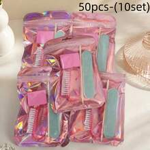 Mini Nail File And Exfoliating Stick Set, Includes Nail File, Brush - Complete Manicure/Pedicure Tool Kit, Suitable For Travel, Salon - Multi-Functional Foot And Nail Care Set, Travel Portable Kit, Daily Use - A - View 13