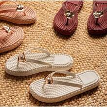 Rasteirinha Chinelo Feminino Rasteirinha Sandalia Marrocos Flat Peça ABS Moderno Leve Confortavel Lançamento - Preto - Visão 6