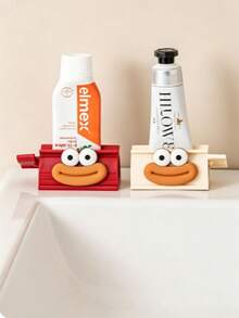 1pc Creative Toothpaste Squeezer With Manual Rolling Tube Model, Includes Home Toothpaste Holder And Bathroom Accessories, Practical And Convenient, Adds Decorative Touch To Home - Multicolor - View 6