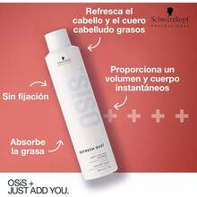 OSIS - Refresh Dust Champú en Seco 300 ml, Acabado Mate y Empolvado, Champú Voluminizante, Combate Grasa y Evita su Creación, Aporta Volumen Instantáneo y Cupero, Refresca Cuero Cabelludo - 1 - Ver 2