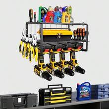 Cordless Drill Hanger Storage Rack Power Tools Holder | Drill Battery Tools Holder Small Storage Rack Metal Wall Mount Plier Screwdriver Shelf For Garage - Multicolor - View 8