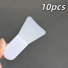 10pcs White Silicone Face Mask Brushes, Soft Head For Clay Mask, Makeup Tool For Even Foundation Application - Multicolor - View 11