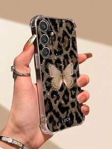 1 buah Casing Ponsel Transparan dengan Pita, Motif Leopard, Desain Lembut, Pelindung Anti Jatuh yang Sederhana dan Lucu, Cocok untuk Ponsel GALAXY, HONOR, dan lainnya - Clear - View 5