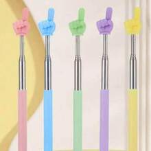 3pcs Retractable Reading Pens, Teaching Pens, Multiple Colors, Retractable Reading Pens, Teaching Tool Pens, Suitable For Birthday Gift Bags, Party Fillers, Classroom Rewards And Carnival Prizes, Adults And Teens Can Play With - Multicolor - View 6