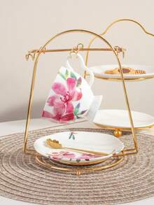 1 bộ tách cà phê và đĩa lót phong cách Trung Quốc tinh xảo, chất liệu gốm, 4 tùy chọn họa tiết, phù hợp dùng tại nhà, câu lạc bộ, quán cà phê, văn phòng - Nhiều màu - Xem 2