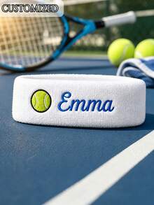 Personalized Neutral Headband - Customizable Text Design, Suitable For Tennis, Basketball, Running, Gym And Sports - Acrylic Fitness Accessory And Headwear - Multicolor - View 6