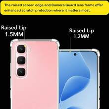 For Infinix Hot 70 Phone Case, Reinforced Corner Camera Protection, Transparent Shock-Absorbing Thin Flexible TPU Phone Case - Clear - View 5