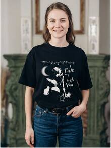 Women T-Shirts - 黑色 - 查看 2