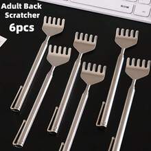 6-Pack Telescopic Stainless Steel Back Scratcher – Portable Itch Relief Tool For Family, Seniors & Travel, Ideal Christmas Gift - A - View 10