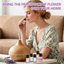 Hllozzi Floral Scent Essential Oil Gift Set Featuring Six Rich, Long-Lasting Floral Fragrances. Designed For Women And Floral Scent Enthusiasts, These Oils Are Suitable For Use In Car Diffusers; An Ideal Choice For Holiday Gifts. - Floral Gift Set - View 5