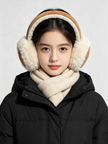 1pc Girls/Soft Plush Ear Muffs - Winter Warmth, Suitable For Outdoor Activities, Christmas, New Year, Cold Weather, Lightweight And Durable, Comfortable Fit, Soft Plush Material, Strong Warmth, Multiple Color Options, Classic Minimalist Design - Multicolor - View 7