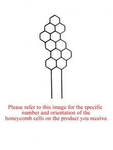 4pcs Honeycomb Plant Support Stakes, Rust-Proof Plastic Honeycomb Column Support, Space-Saving Indoor/Outdoor Garden Support, Plastic Climbing Plant Training Support System, Helps Plants Grow Healthy, Decorative Garden Support - Multicolor - View 9