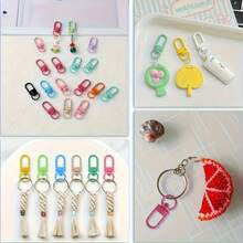 50-200pcs Random Color Bright Metal Keychain Hooks, Durable Swivel Clasp, Suitable For DIY Jewelry And Bag Accessories, Cute Y2K Style - Keychain - View 6